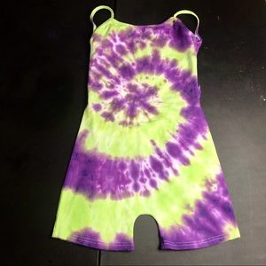 Tie Dye Cotton Dance Unitard Leotard